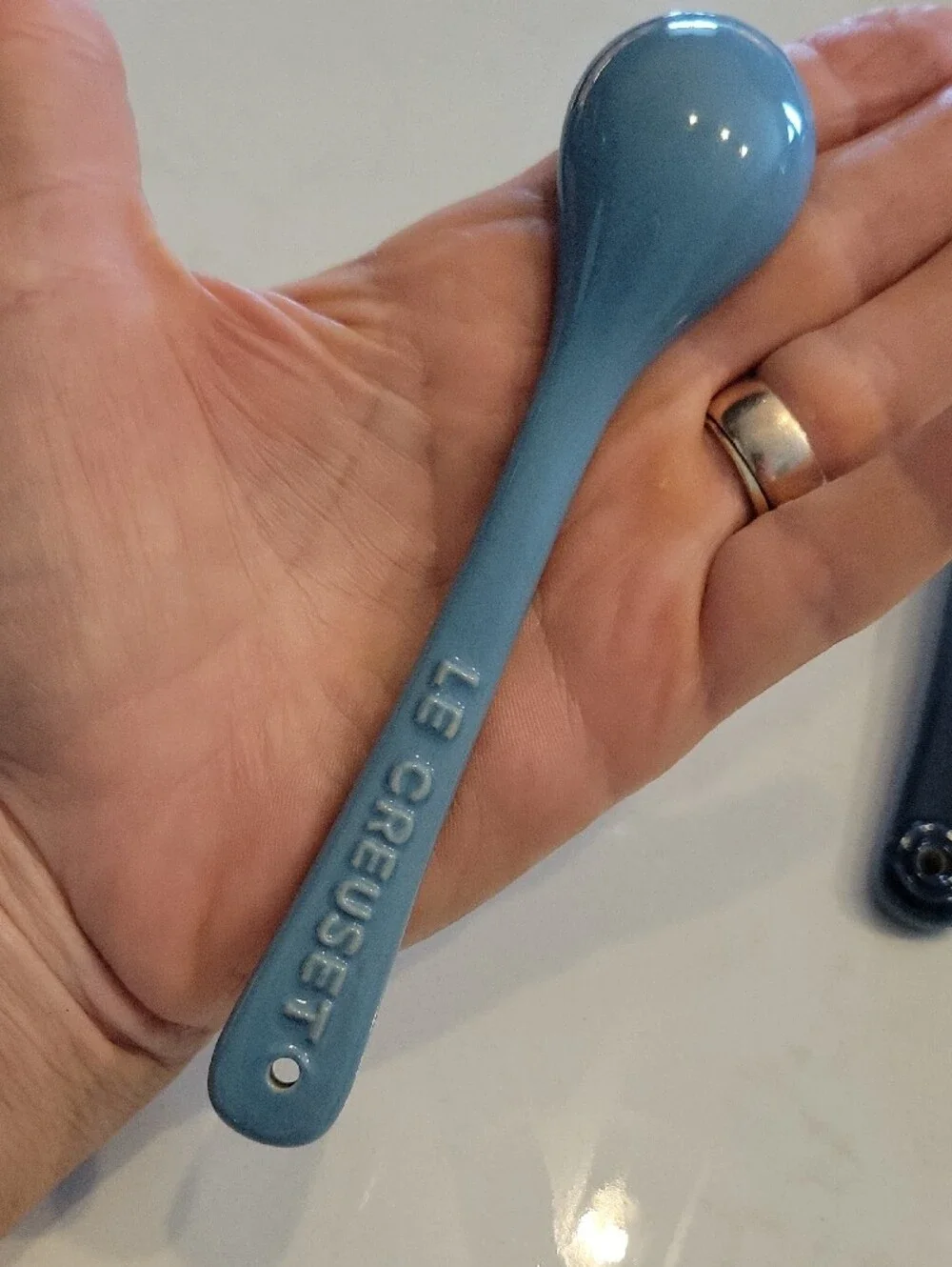 Le Creuset Marine Blue Ceramic Spoon Set